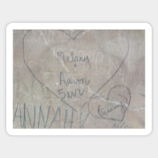 Love Signs: Melany and Aaron Sticker